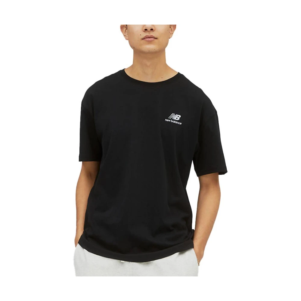 New Balance Logo T-shirt voor mannen Black Heren