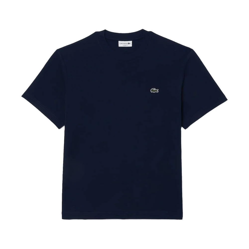 Lacoste T-Shirt met Logo Patch Blue Heren