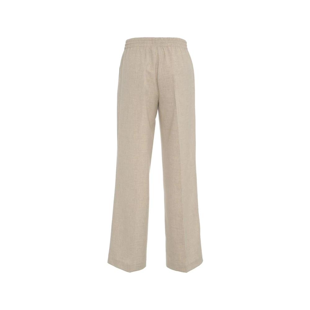 Ottod'Ame Beige Elastische Taille Broek Ss25 Beige Dames
