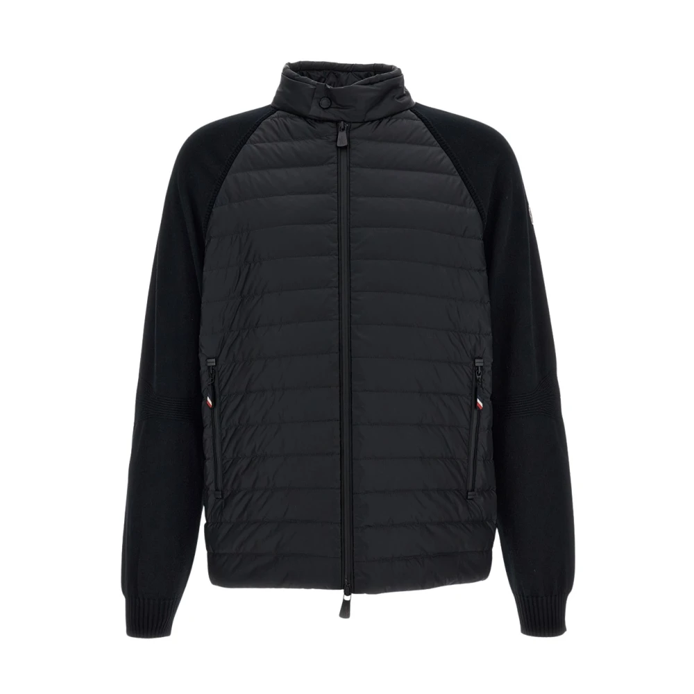 Moncler Black Padded Zip Cardigan - Male - Down Jackets - Xl - Jackets