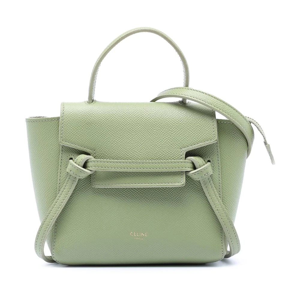 Celine Vintage Donna Verde Pre-Owned, Taglia Unica, Used,