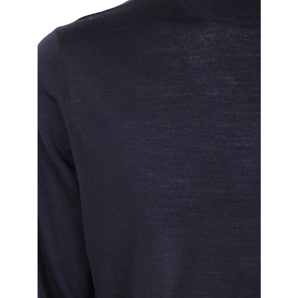 Filippo De Laurentiis Blauwe Merinos Coltrui Trui Blue Heren