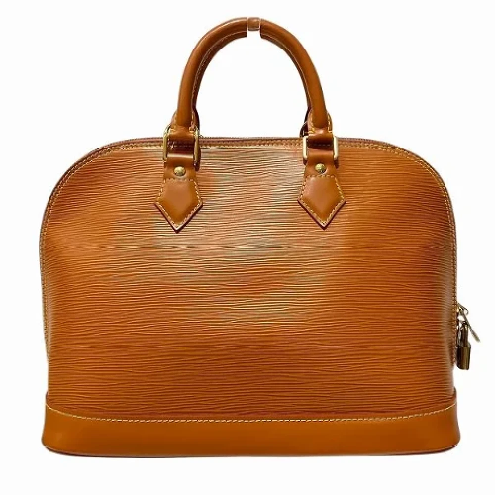 Louis Vuitton Vintage Pre-owned Leather handbags Yellow Dames