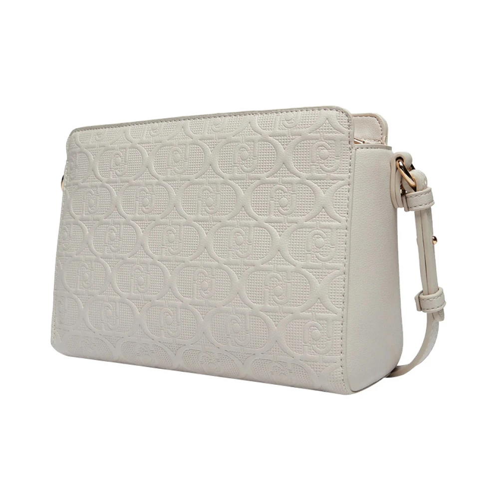 Liu Jo Beige Crossbody Tas met Gouden Details Beige Dames