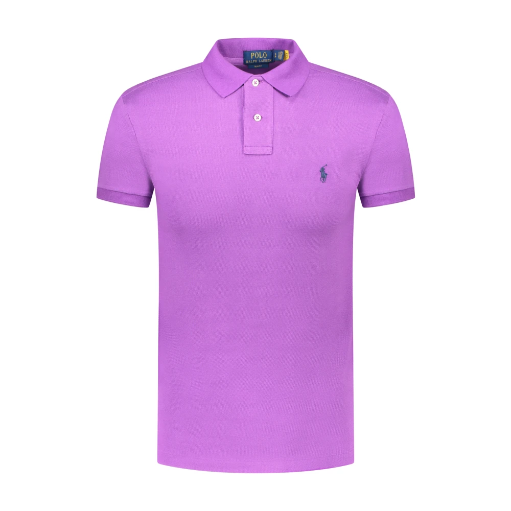 Polo Ralph Lauren Paars Polo Shirt Ss23 Collectie Purple Heren
