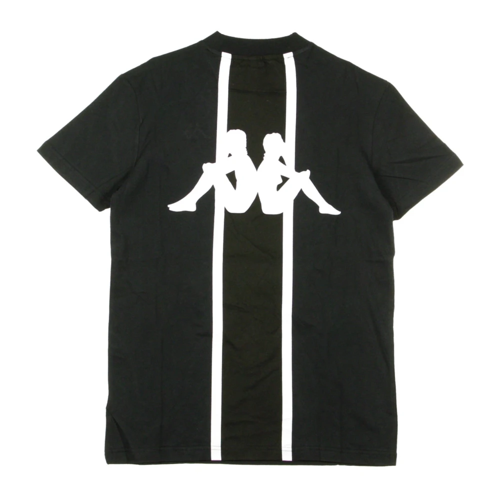 Kappa Stijlvolle Heren T-Shirt Zwart Wit Black Heren