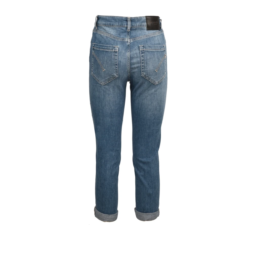 Dondup Loszittende katoenen jeans enkel lengte Blue Dames