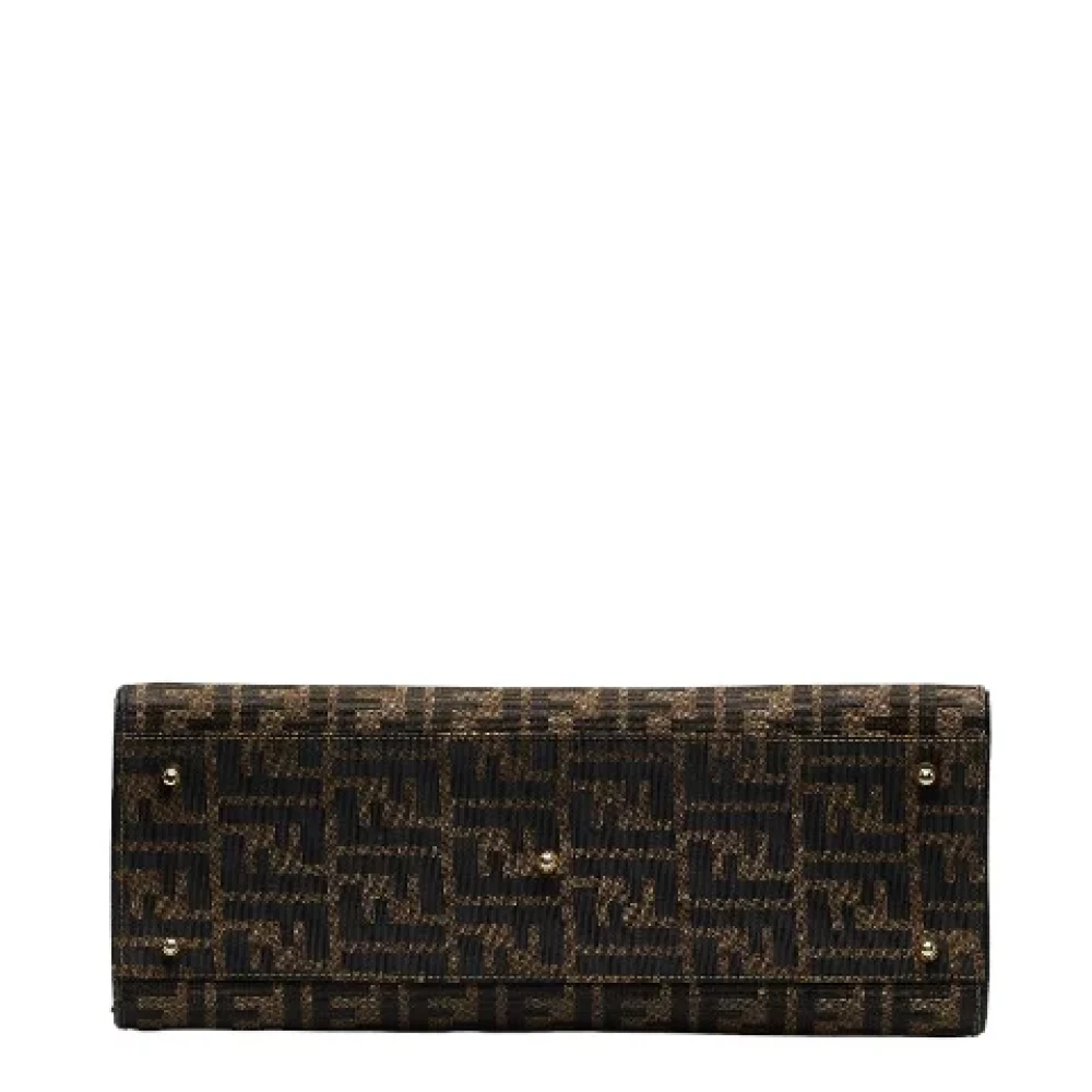 Fendi Vintage Pre-owned Canvas handbags Black Dames