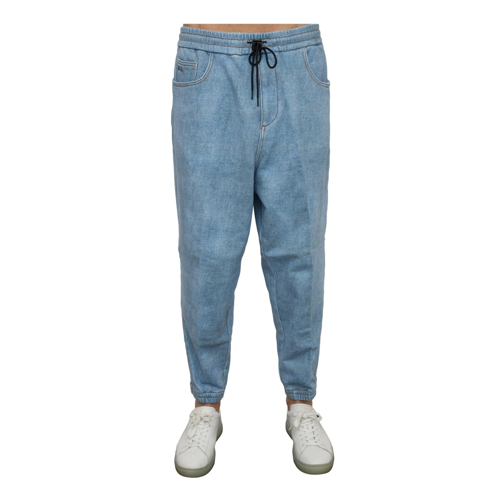 Emporio Armani Jeans met trekkoord in de taille Blue Heren