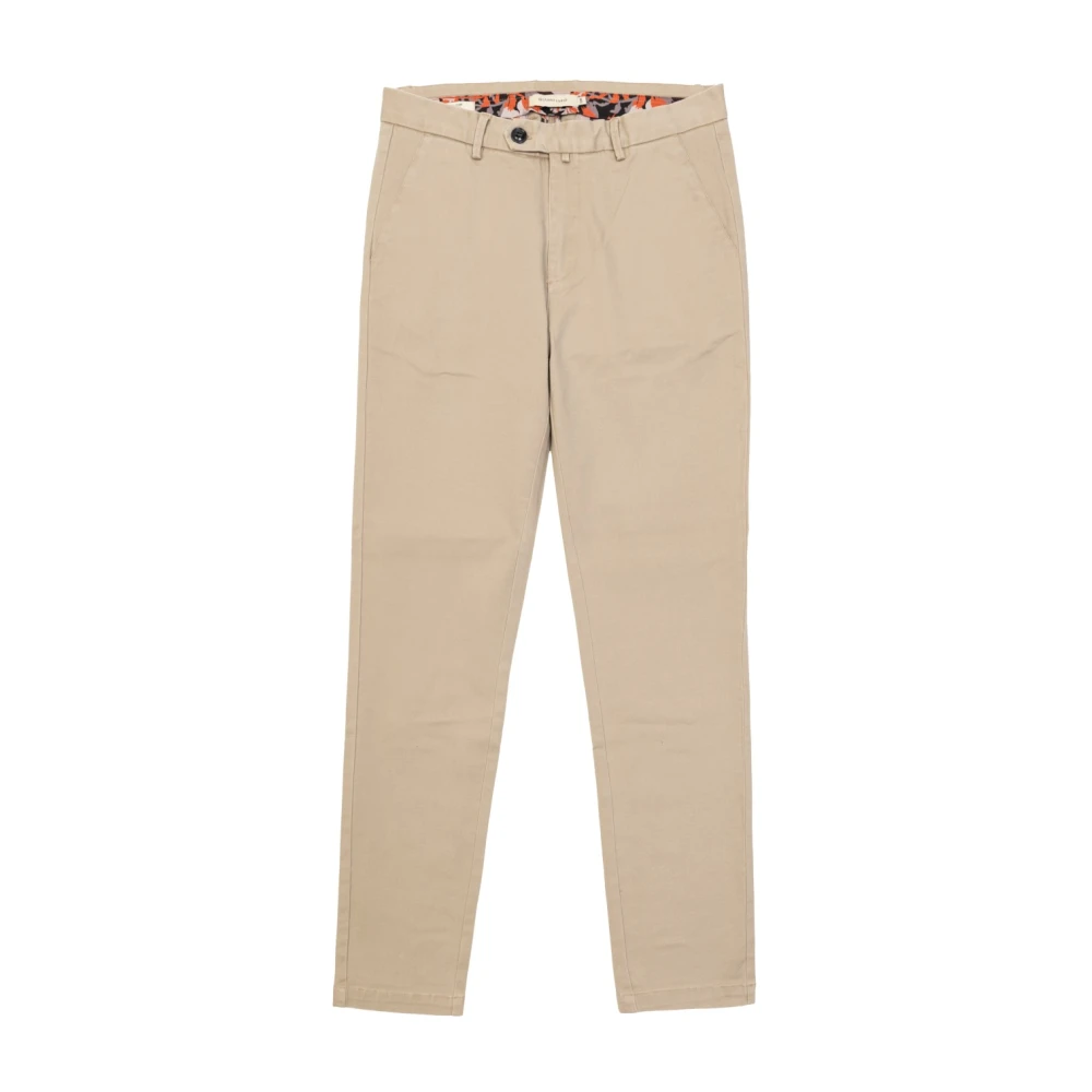 Gianni Lupo Slim Fit Chinos Beige, Herr