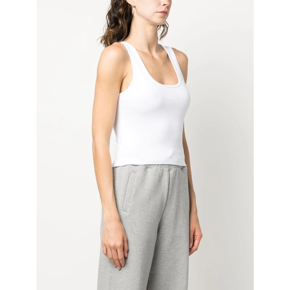 Gcds Casual Jersey Top White Dames