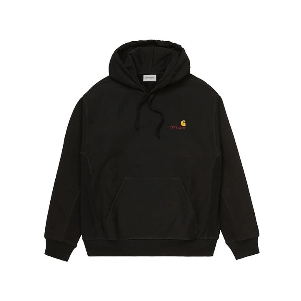 Carhartt Wip Men's Black Hoodies, S, Hooded American Script