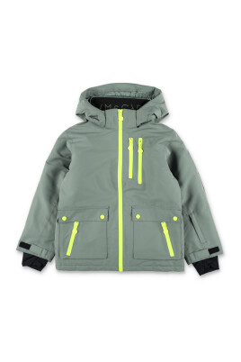 neon-zip-kids-ski-jacket-green