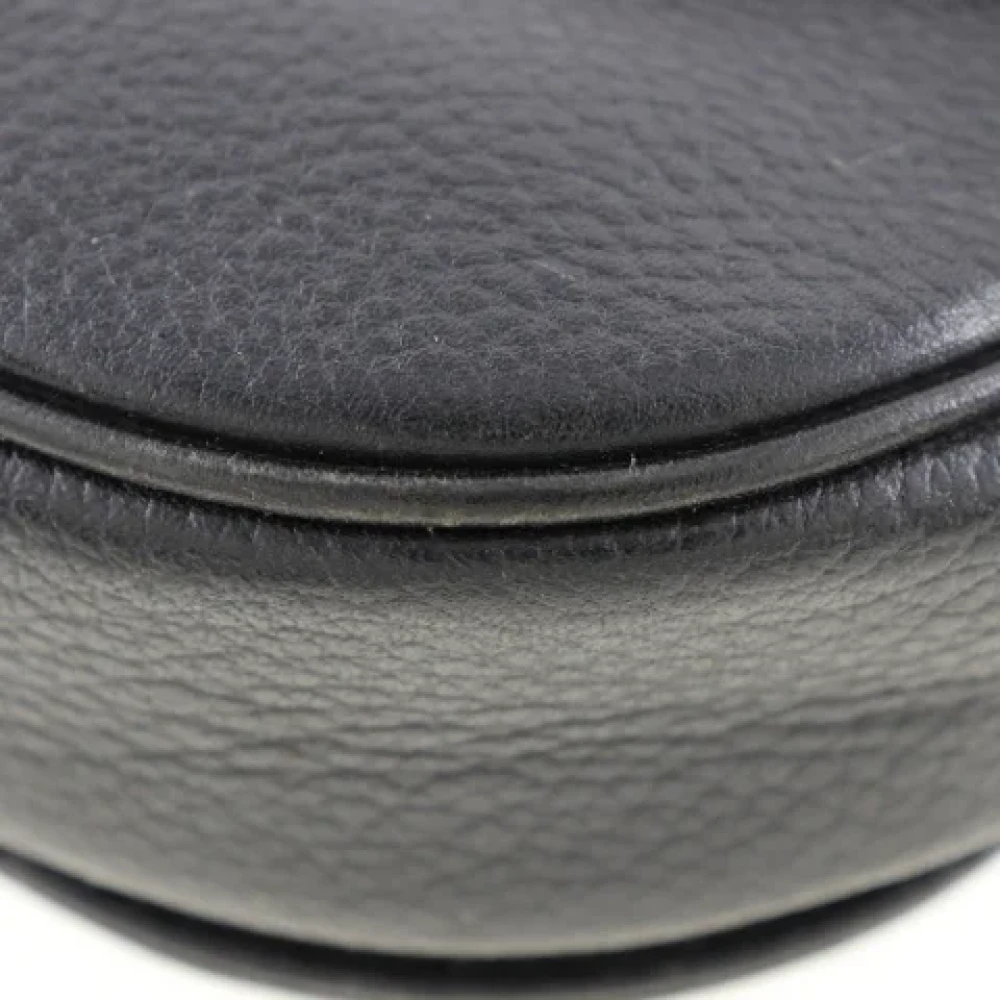 Burberry Vintage Pre-owned Leather shoulder-bags Black Dames