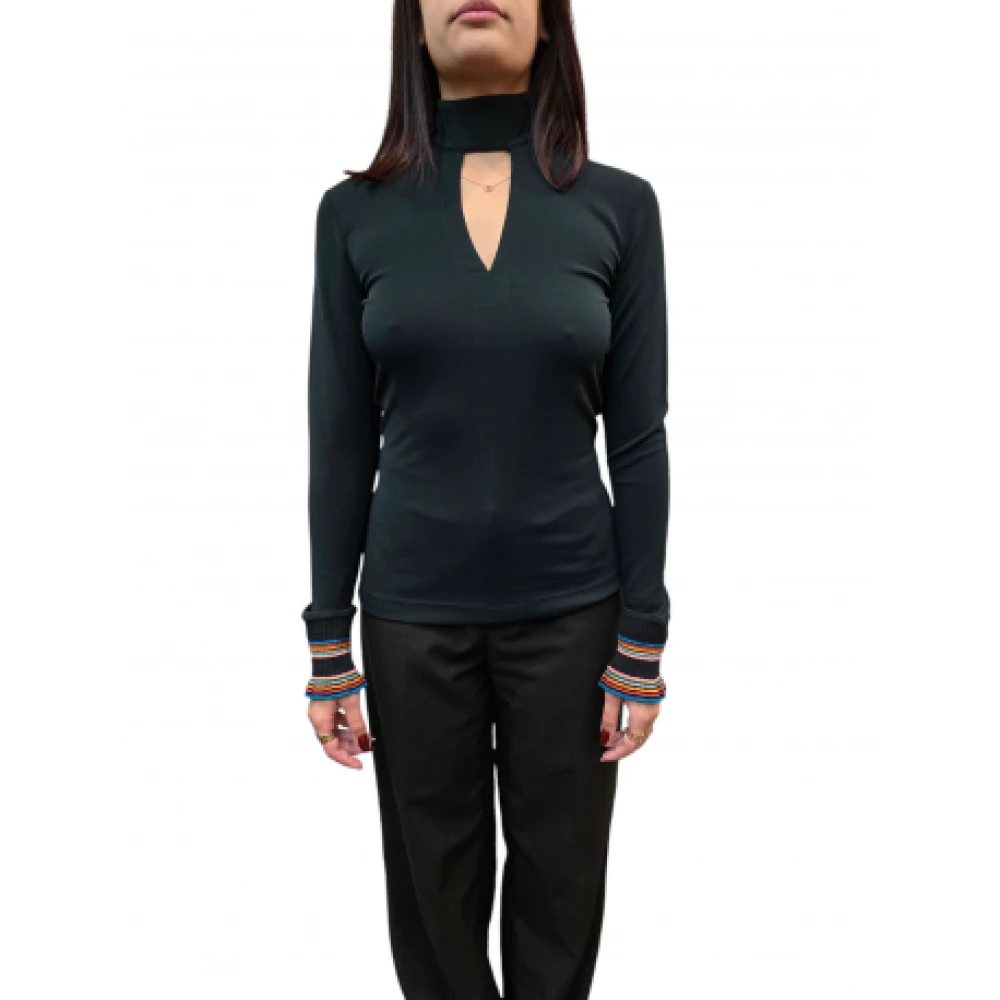 Paul Smith Long Sleeve Tops Green Dames