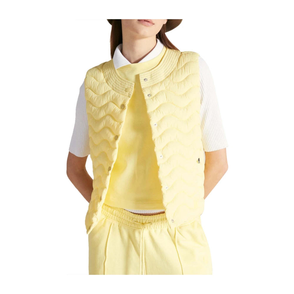 Ciesse Piumini Geel Iris Gewatteerd Mouwloos Jack Yellow Dames