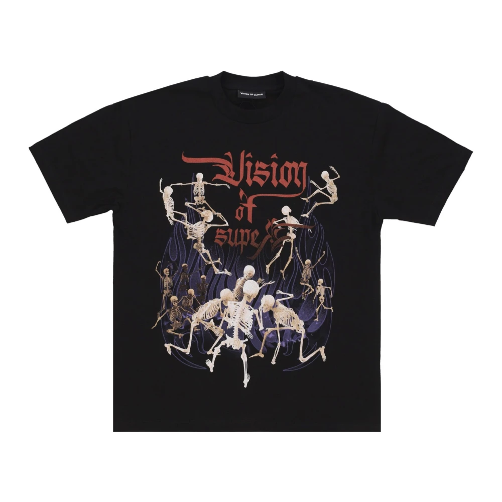 Vision OF Super Rock Skull Tee Zwart T-shirt Black Heren