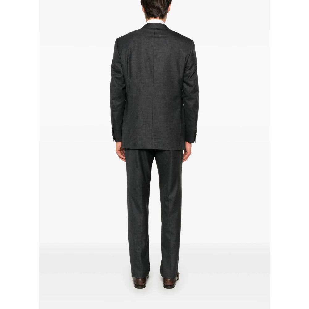Canali Luxe Wollen Pak Gray Heren