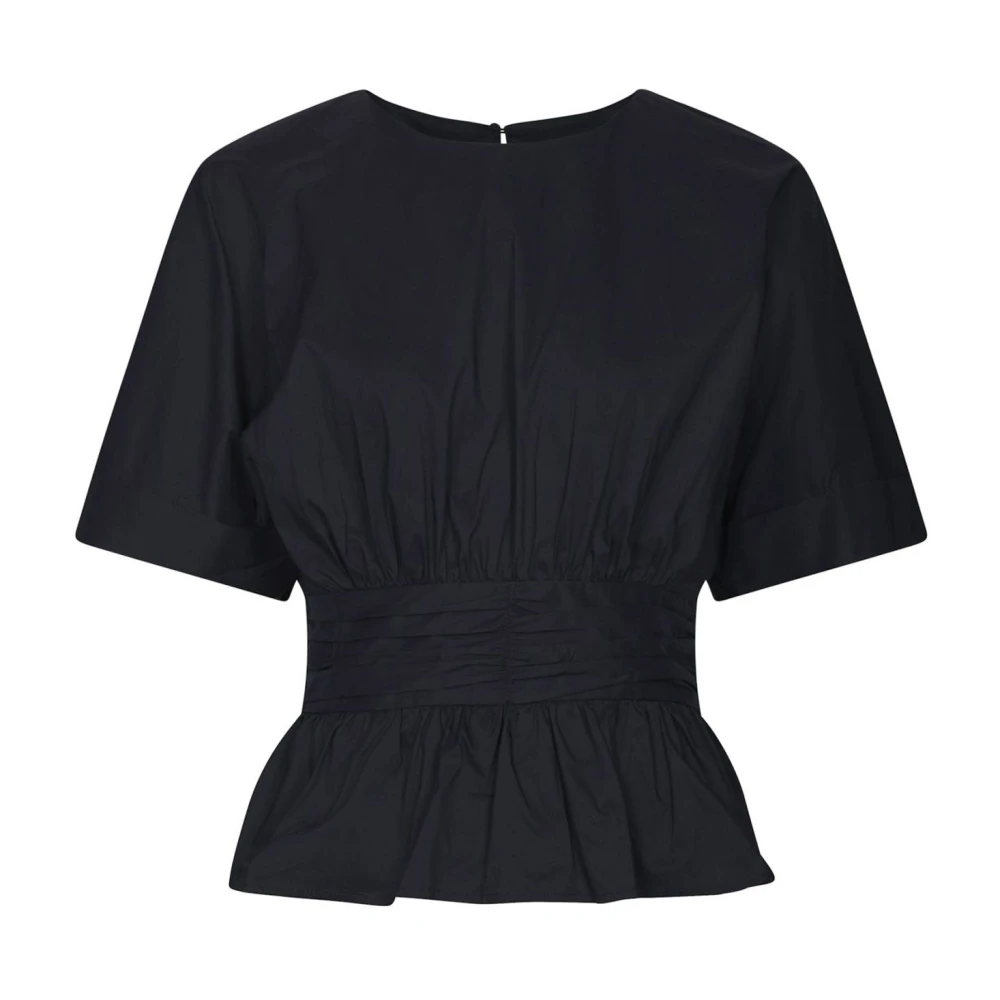 Neo Noir Vrouw Blauw Overhemden Dames, L, Blouses