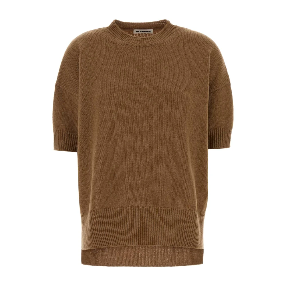 Jil Sander Vrouw Bruin Truien & Vesten Dames, S, Kasjmier, Cashmere Trui