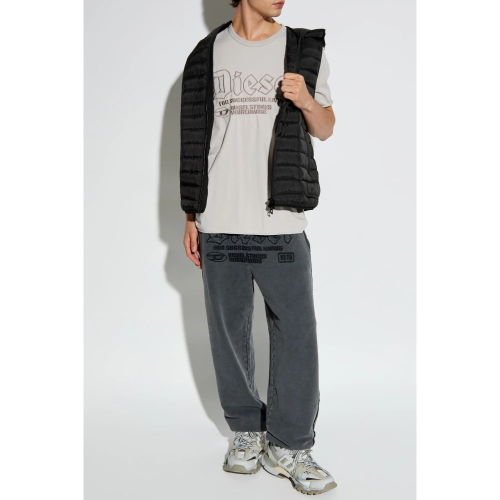 Diesel T-shirt `T-Rawjust` Gray Heren