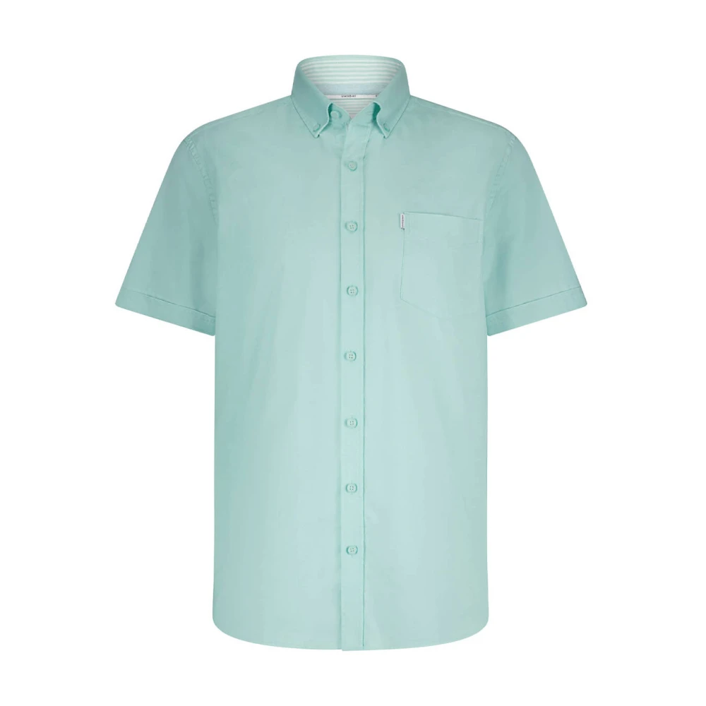 State of Art Korte Mouw Oxford Overhemd Blue Heren