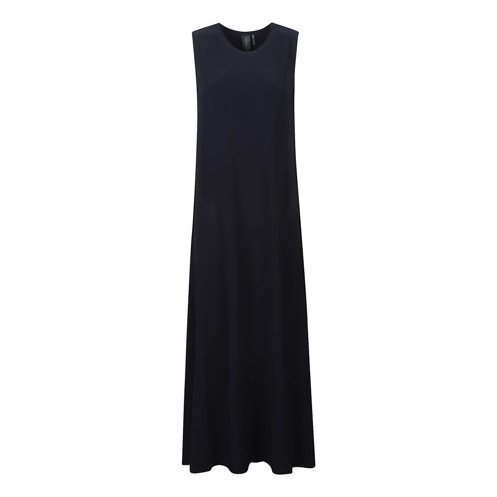 Norma Kamali Stijlvolle Mouwloze Maxi Jurk Black Dames