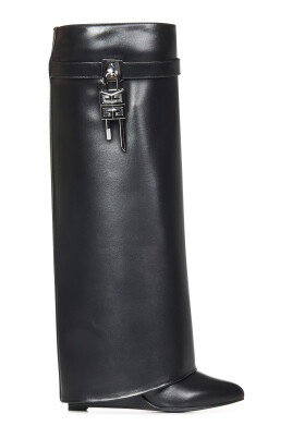 black-ankle-boots-with-90mm-heel
