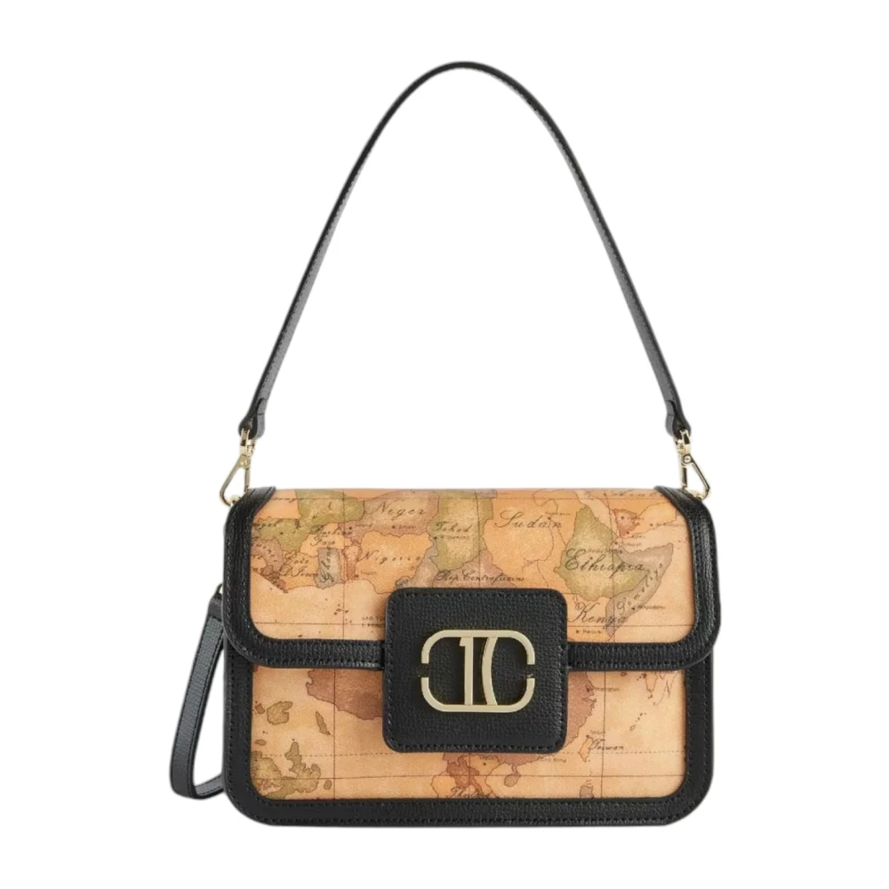 Alviero Martini 1a Classe Zwarte Frame Tas Lb10 Elegant en Functioneel Beige Dames