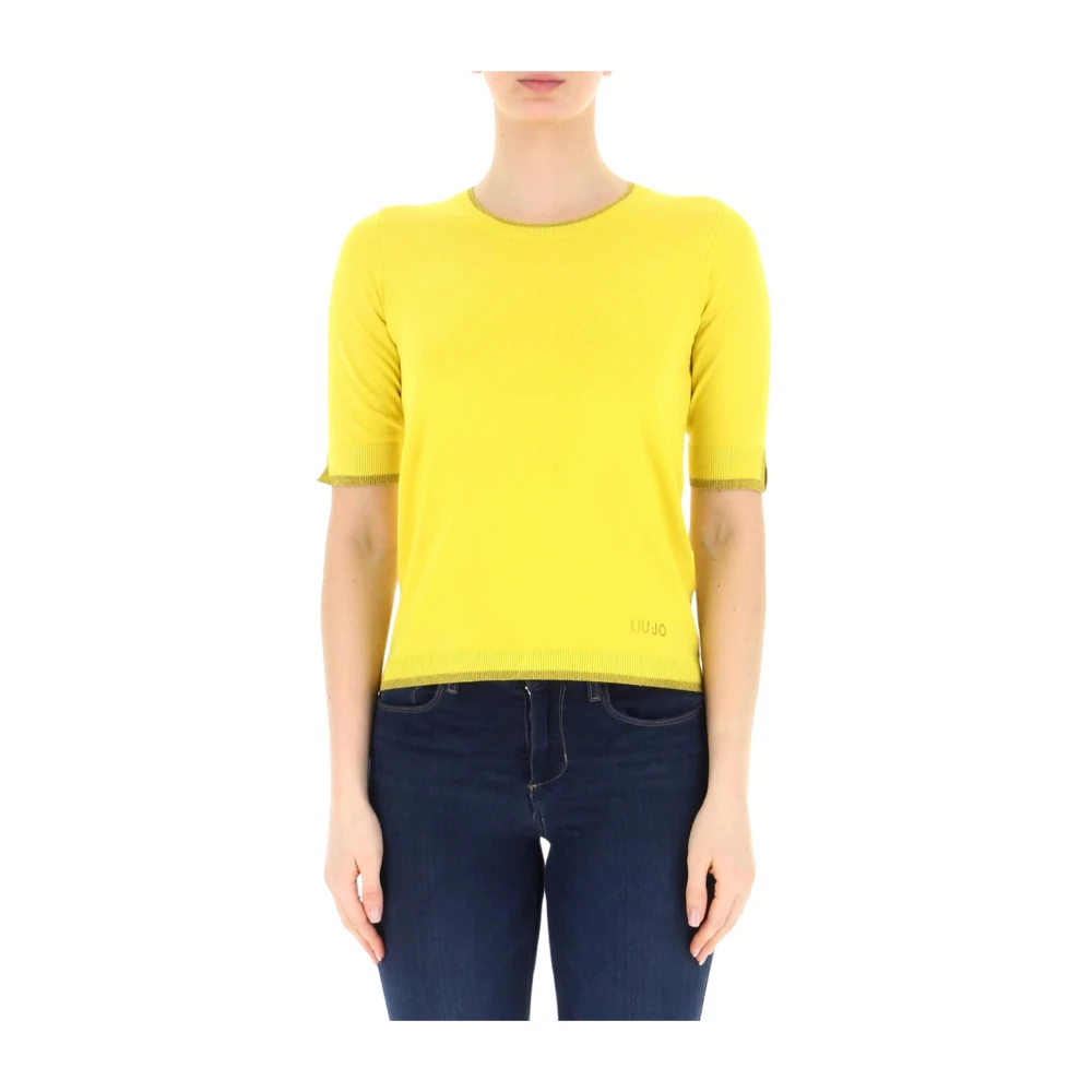 Liu Jo Klassieke Trui Yellow Dames