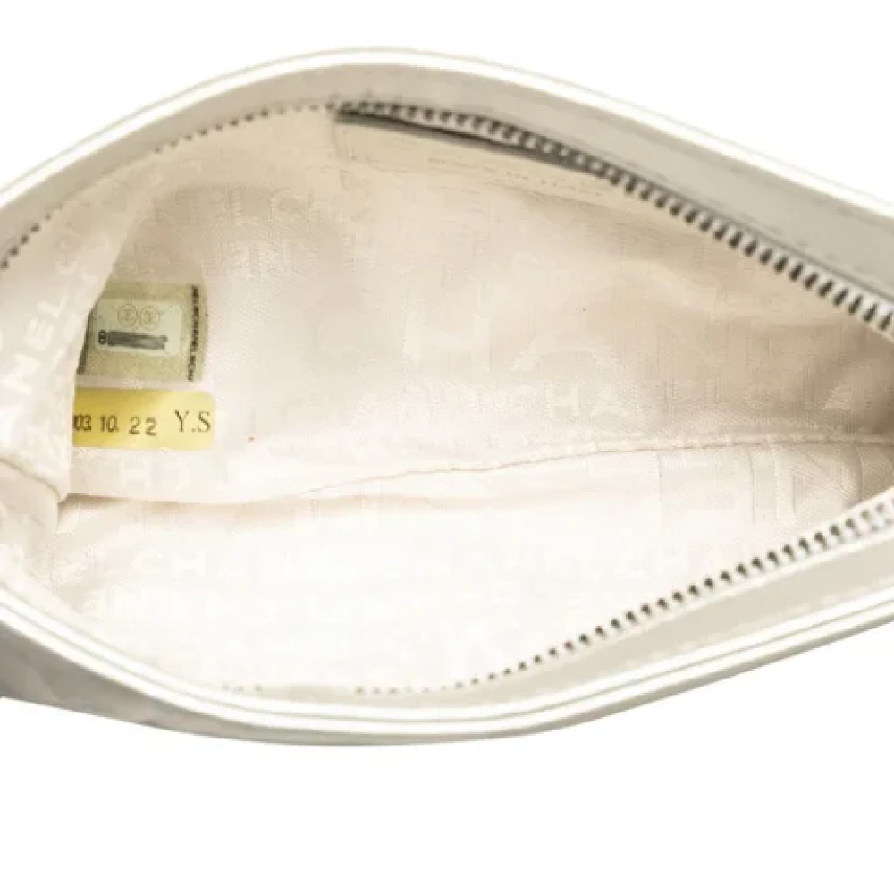 Chanel Vintage Pre-owned Leather handbags Gray Dames
