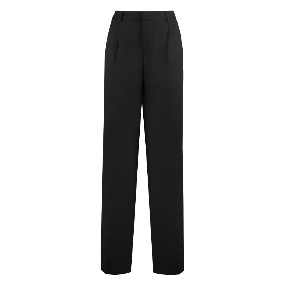 PT Torino Linnen Viscose Tailored Broek Black Dames