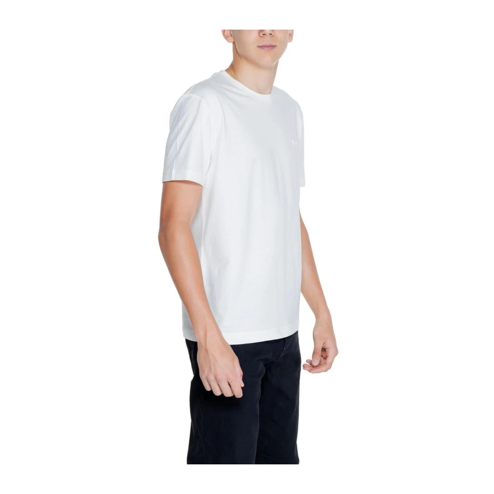 Calvin Klein Witte Katoenen Crew Neck T-Shirt White Heren