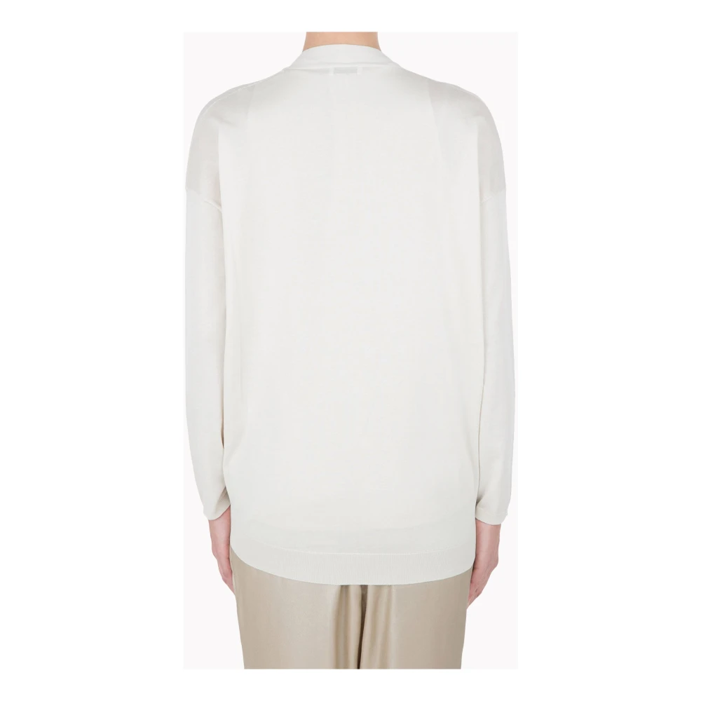 BRUNELLO CUCINELLI Vanille Knoopvest White Dames