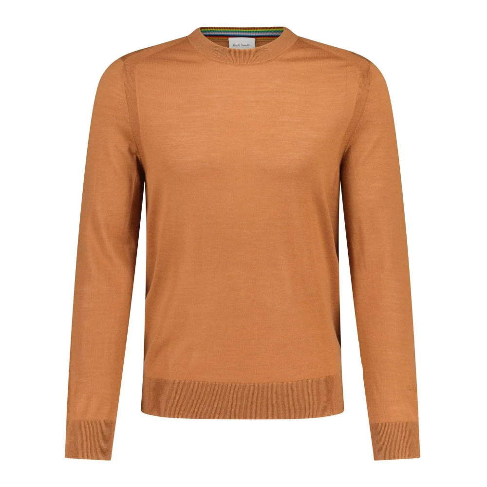 PS By Paul Smith Round-neck Knitwear Brown Heren