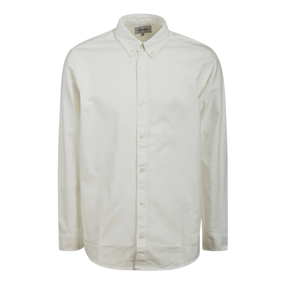 Carhartt Wip Men's White L/S Bolton Shirt