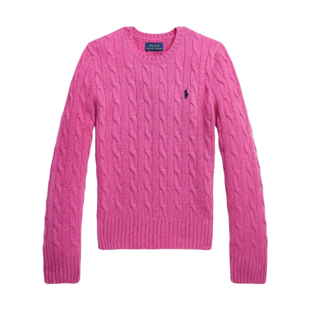 Polo Ralph Lauren Gezellige Kabeltrui Pink Dames