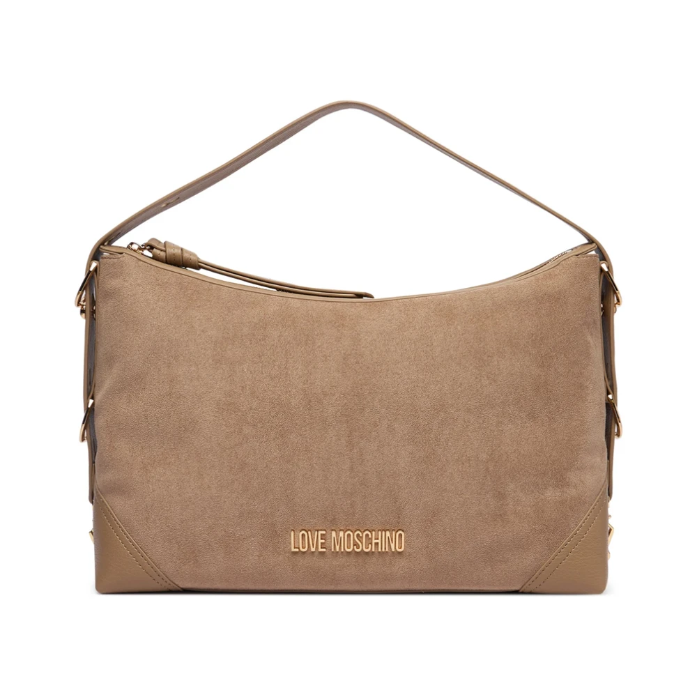 Love Moschino , Shoulder Bags, Female, Beige, One Size, Large Bag - Image 4