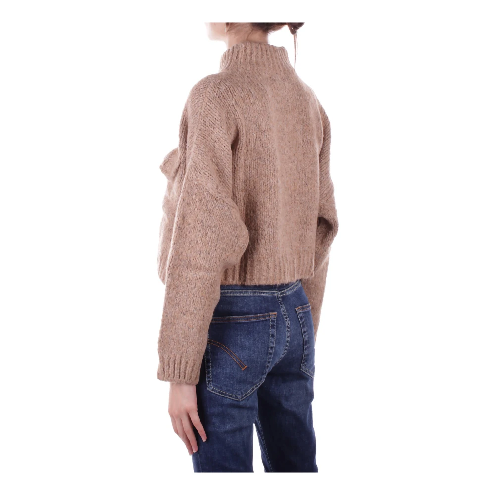 H2O Beige Cardigan Sweater met Front Logo Beige Dames