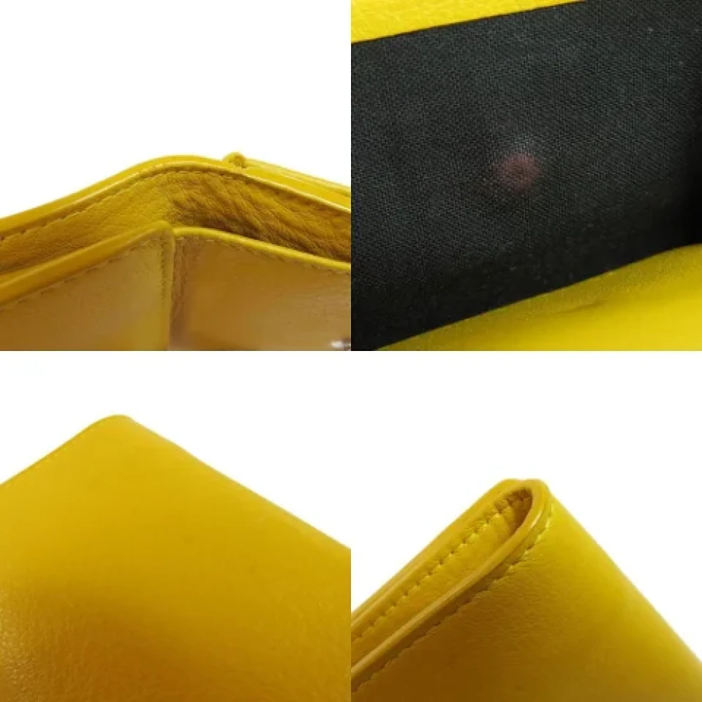 Balenciaga Vintage Pre-owned Leather wallets Yellow Dames