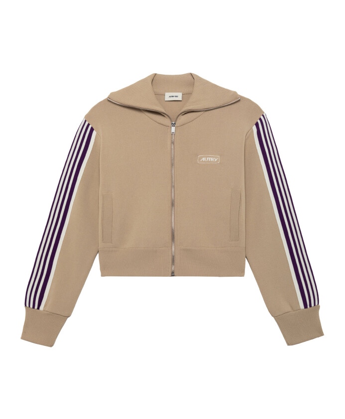 veste-beige-en-tricot-avec-bandes-rayees