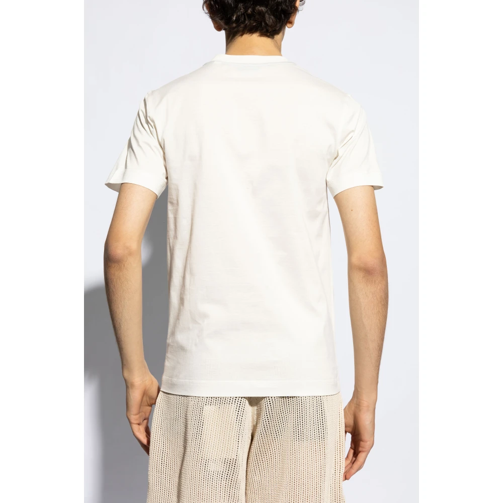 Burberry T-shirt met logo White Heren