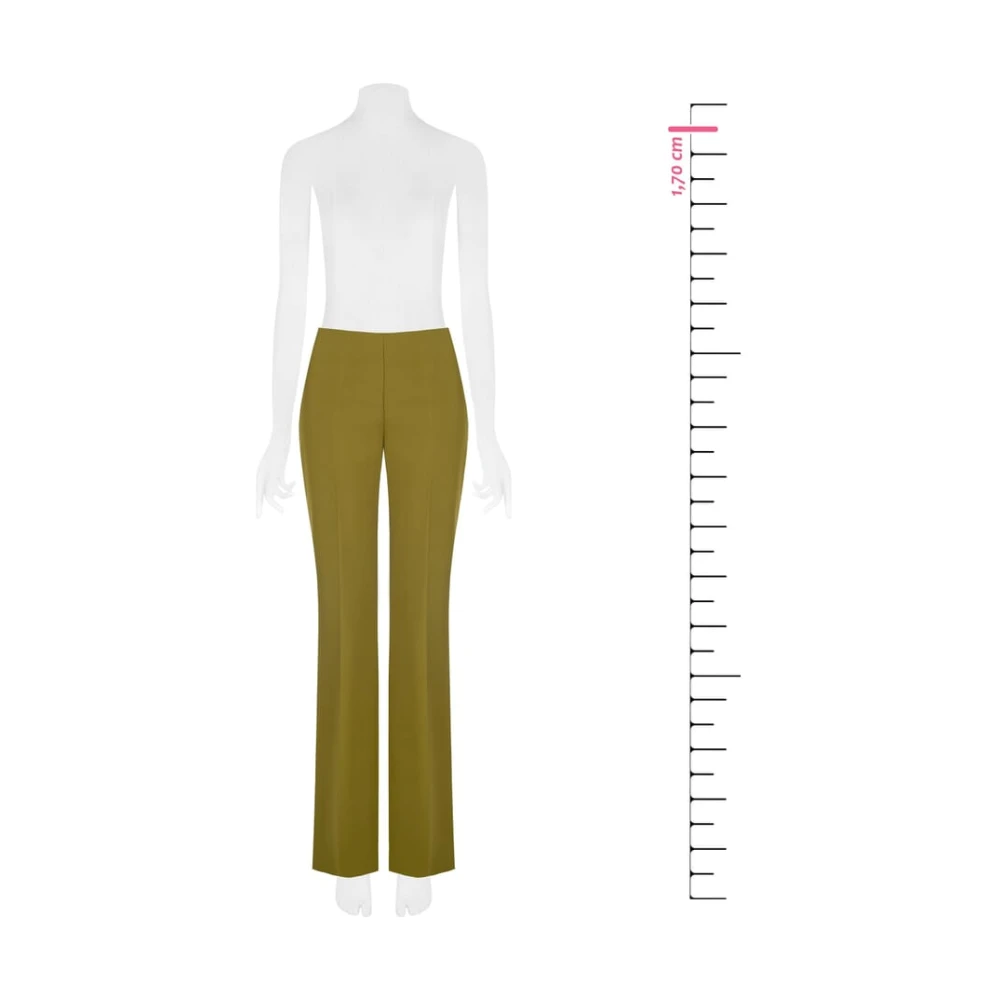 RINASCIMENTO Technische Stoffen Broek met Zijrits Green Dames