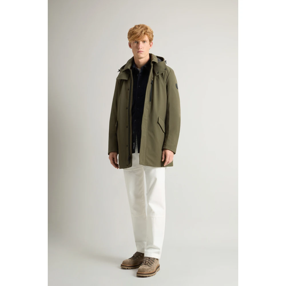 Woolrich Groene Urban Tech Softshell Jas Green Heren