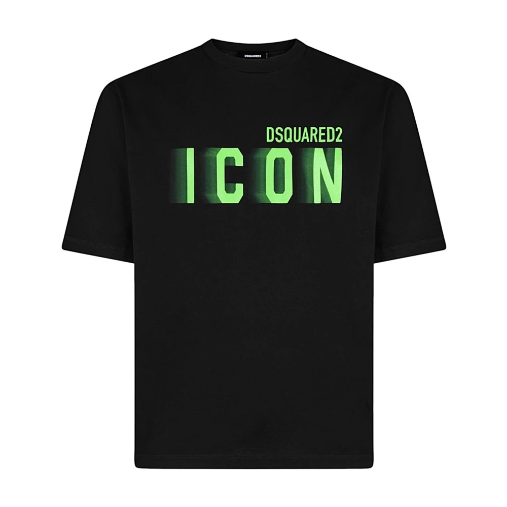 Dsquared2 Casual Katoenen T-shirt Black Heren
