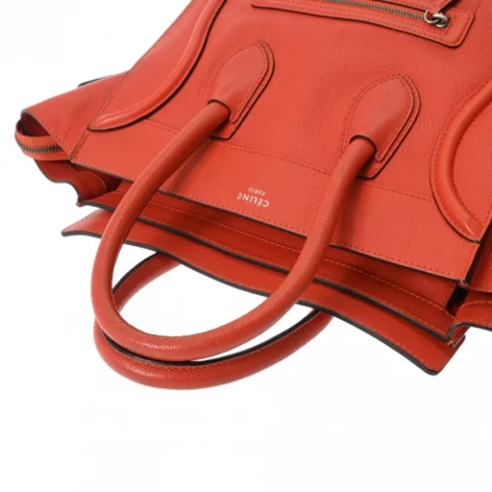 Celine Vintage Pre-owned Leather celine-bags Orange Dames