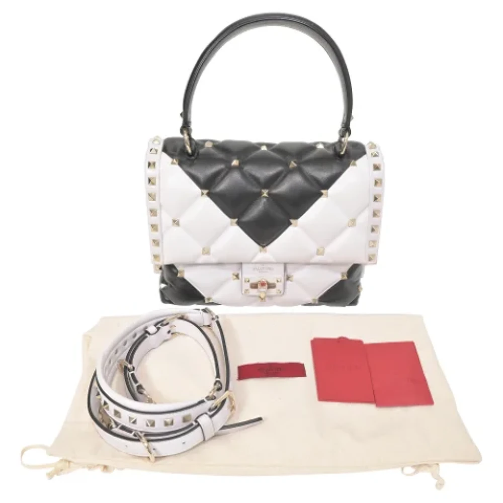 Valentino Vintage Pre-owned Leather shoulder-bags Black Dames