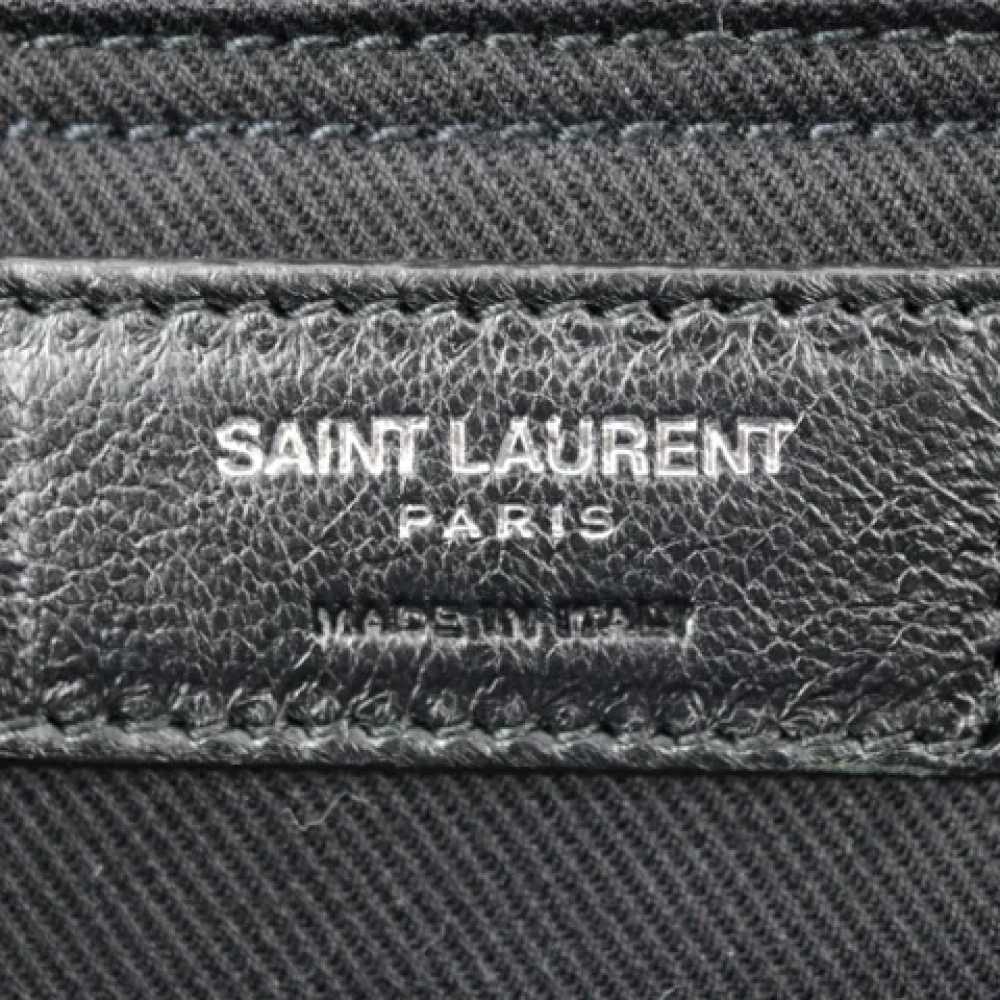 Saint Laurent Vintage Pre-owned Leather handbags Black Dames