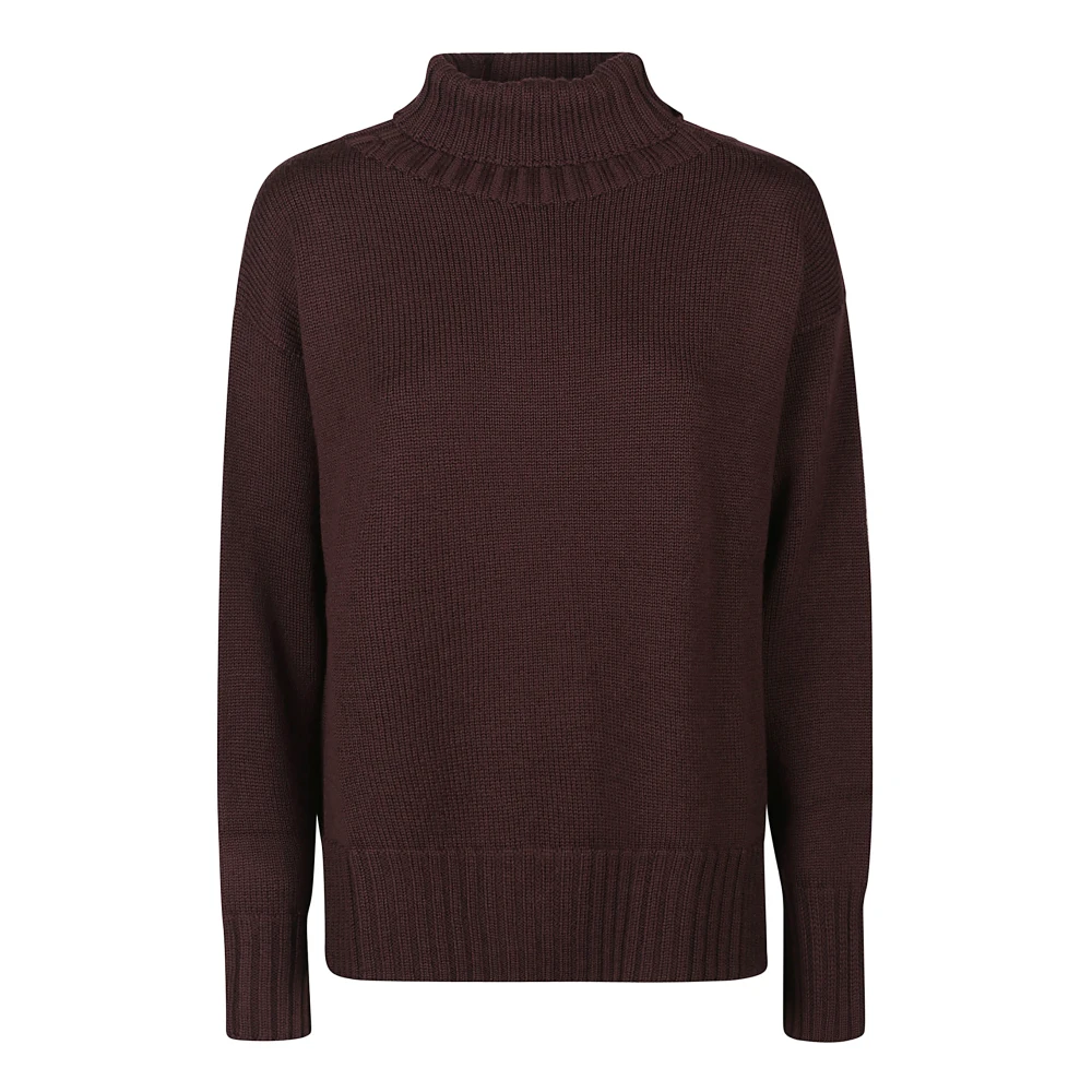 Drumohr Turtle Neck Sweater Brown Dames