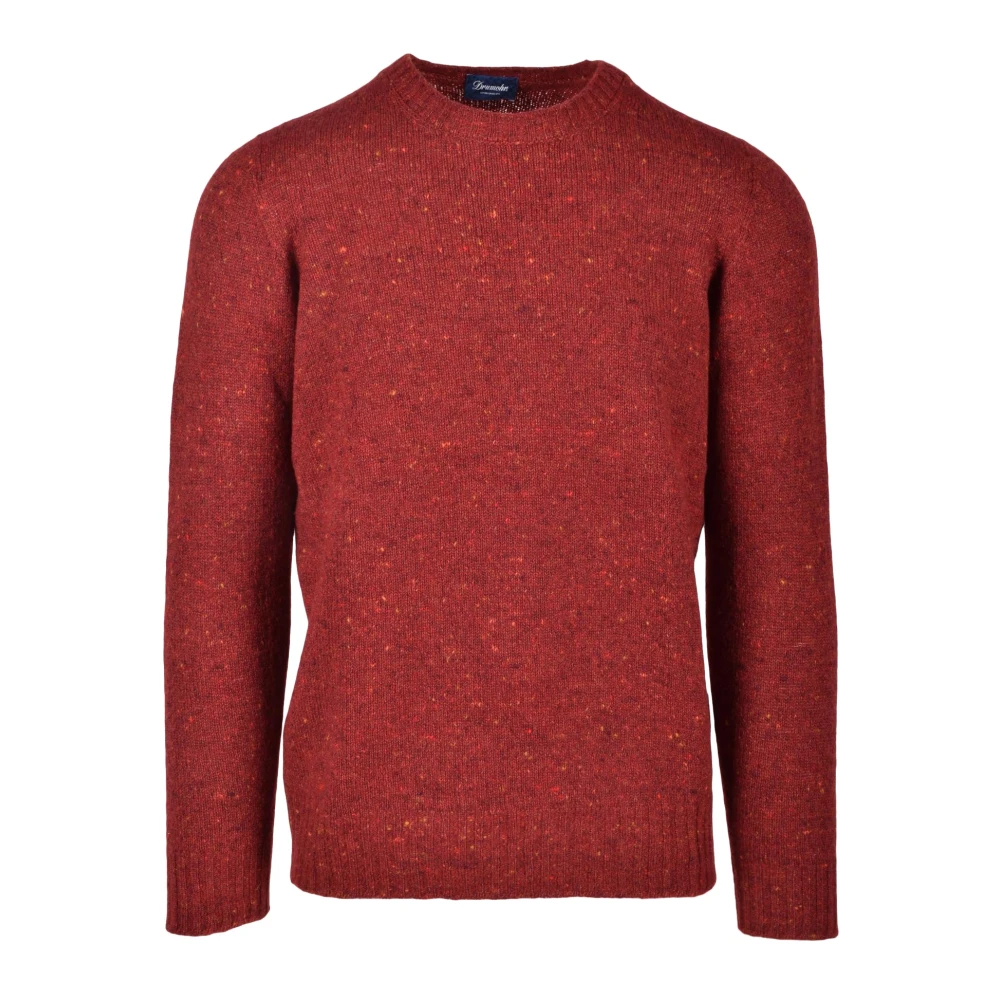 Drumohr Lyxig Ull Cashmere Blandningströja Red, Herr